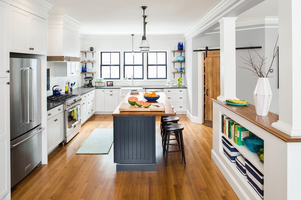 What are the current trends in kitchen design